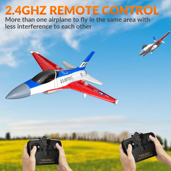 F16 Falcon 2.4G 2CH RC Plane Fixed Wing RC Fighter With Cool Lights Foam Toys Airplane Gifts For Boys