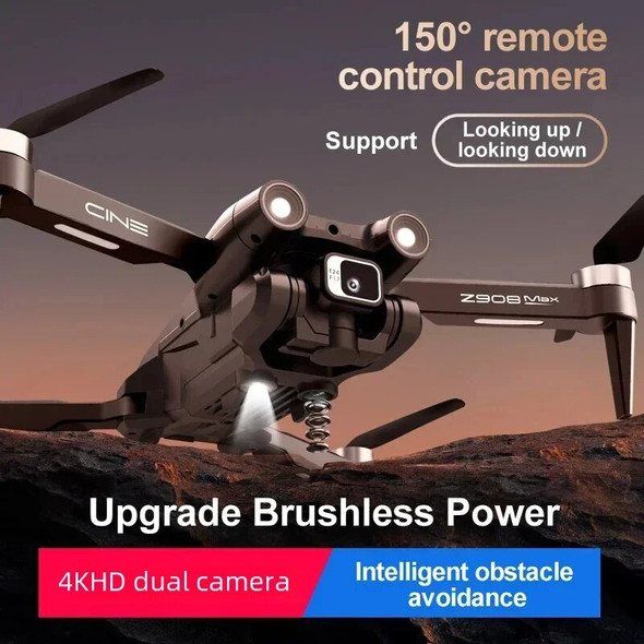 TOSR New Z908 Drone Brushless Professional ESC Dual Camera Optical 1080P HD 2.4G WIFI FPV Obstacle Avoidance Quad Toys Gifts