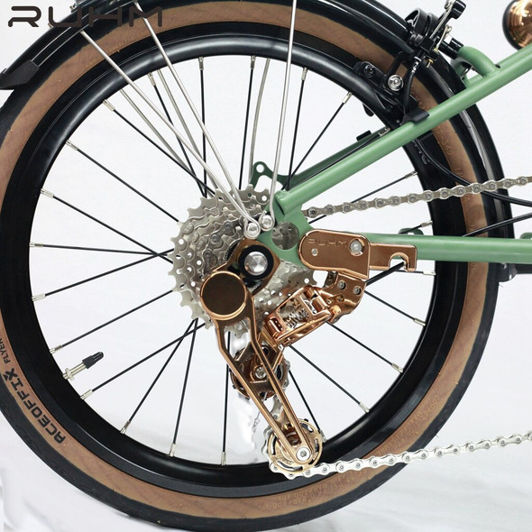 Folding Bicycle RUHM 7 speed 16 inch 349 Outer 7 Speed 11 28T M Handle