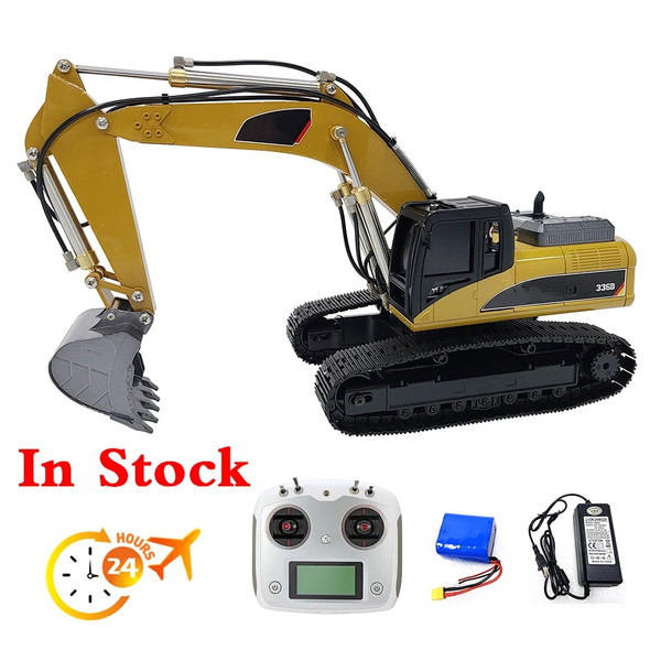 336D RC Hydraulic Excavator 1/18 Huina 580 Modified and Upgraded Hydraulic Excavator Metal Model Remote Control Car Toy Gift