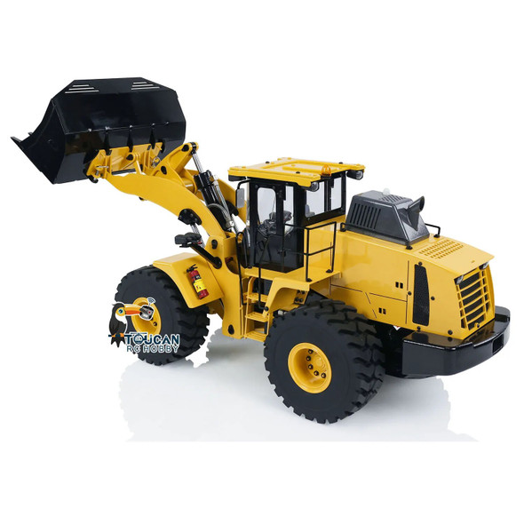 Upgraded XDRC WA470 1/14 RC Hydraulic Loader Metal Radio Control Construction Vehicle with Smoking Sounds Lights RC Toy THZH1781
