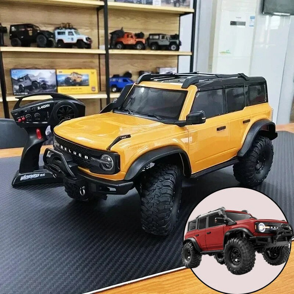 1:10 Remote Control Cars High-speed Cross-country Climbing Huangbo R1001 Mustang Full-size Radio-controlled Model Car Toys Gifts