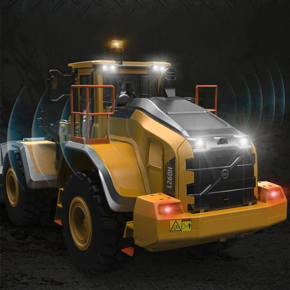 1/16 Scale L260H RC Loader DoubleE E592 Electric Loader Sound Light Remote Control Car Construction Truck Boys Toy TH23665