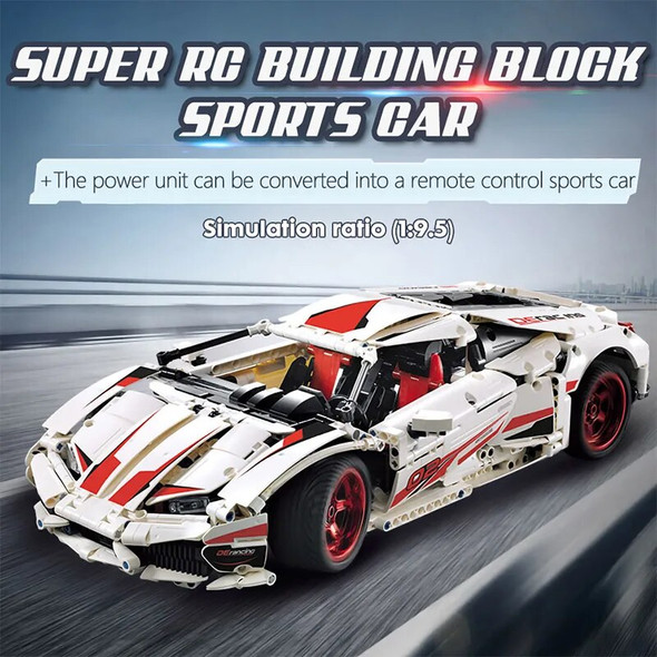 Cada 1696Pcs Remote Control Racing Car Building Blocks Assembled For RC /non-RC City Bricks Toy for Children