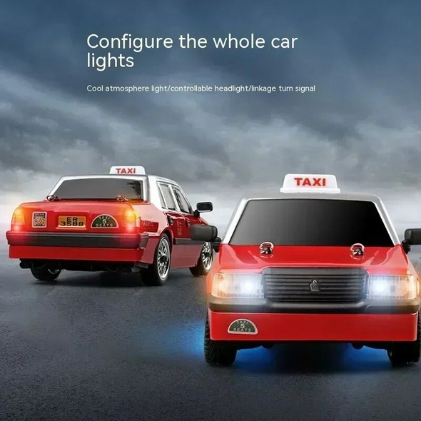 1/16 Rc Mn38 Car Model Full Scale Drift Remote Control Hongkong Taxi 2 High Speed Traffic Signal Rc Drift Car Children Toy Gif