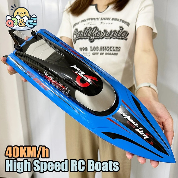 RC High-Speed Boat 40Km/h 2.4G Waterproof Remote Control Boats Ship Speedboats Remote Control Outdoor Toys for Kids Adult Gifts