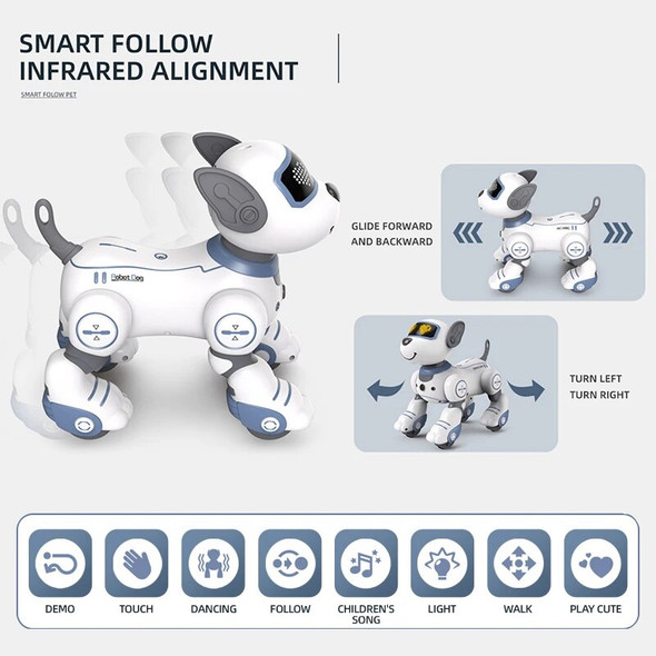 RC Robot Dog Electronic Walking Dancing Dog Intelligent Touch Remote Control Pet Dog Toy for Children's Toys Boys Girls Gifts-