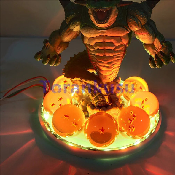 Dragon Ball Z Anime Figures Shenlong Lampara Action Figures Super Saiyan Toys Crystal Balls Remote Control PVC Figure Xmas Gift