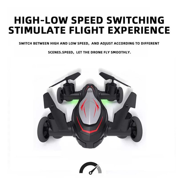 KBDFA KB68 Land-Air Drone 4K Dual Professional HD Camera Avoidance Quadcopter Helicopter Foldable Obstacle Avoidance WIFI Toys