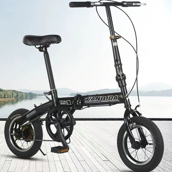 12 Inch Folding Bicycle Adults Bicycle High Carbon Steel Frame Front