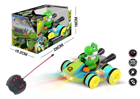 Super Marios Bros Toad Yoshi Figure Model Remote Control Car with Music Lighting Children Interactive Game Toys Birthday Gifts Super Marios Bros Toad Yoshi Figure Model Remote Control Car with Music Lighting Children Interactive Game Toys Birthday Gifts