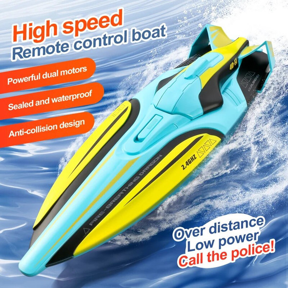 Barco S1 RC Boat Wireless Electric Long Endurance High-Speed Racing Boat 2.4G Speedboat Water Model Children Toy