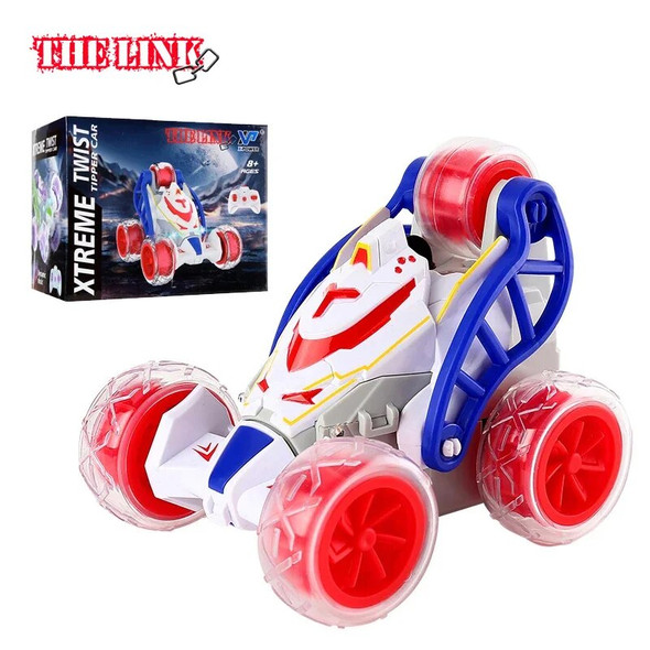 THE LINK Remote Control Car,RC Stunt Car 360°Rolling RC Mini Car 4WD Racing Car with Colorful Lights Flips Rotating Car Toys Boy