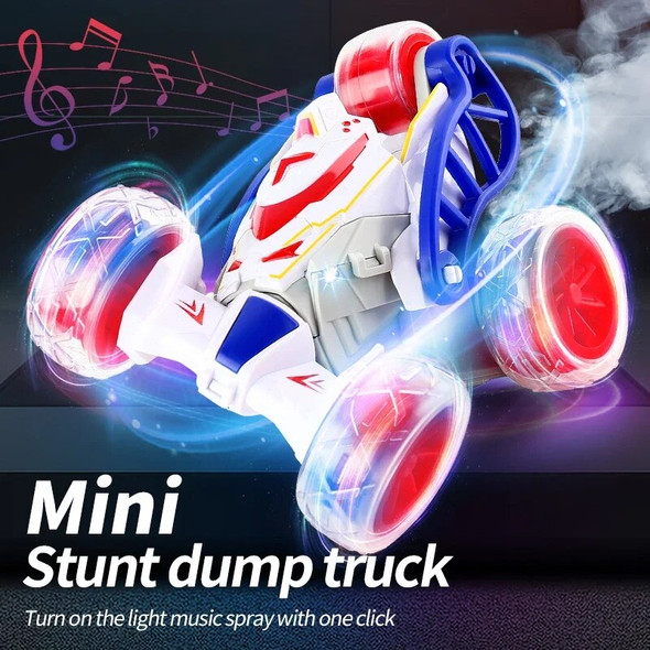 THE LINK Remote Control Car,RC Stunt Car 360°Rolling RC Mini Car 4WD Racing Car with Colorful Lights Flips Rotating Car Toys Boy