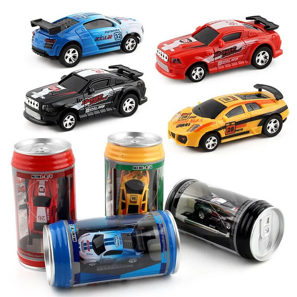 1:42 Mini Can Remote Control Car 4WD Wireless Drift Remote Control Car Children's Racing Car Children's Car Toy Gift 6 Colors