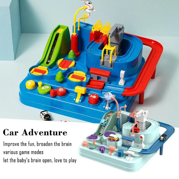 Racing Educational Toy Children Track Car Adventure Games Brain Game Mechanical Interactive Train Toy for Kids