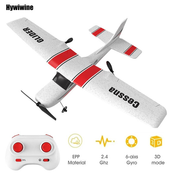 RC Plane EPP Foam 2.4G 2CH RTF 100 Meters Remote Control Wingspan Aircraft Fixed Wingspan Airplane Toys Gifts for Children Kids