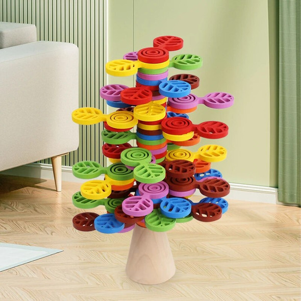 Kids Tree Stacking Building Blocks Toys Construction Balance Games Montessori Sensory Color Sorting Interactive Educational Toys