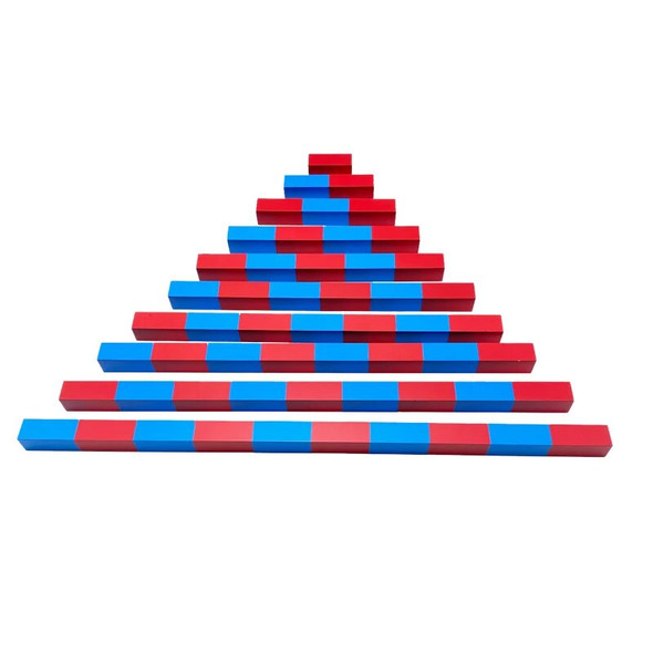 Family Version Baby Toy Montessori Small Numerical Rods 5 cm to 50 cm Math Preschool Training Kids Toys