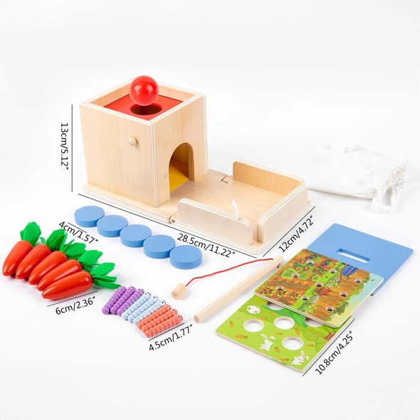 Montessori Improve Intelligence Plug Carrots Desktop Toy for Kids Toddler Over 3 Years Novelty Catching