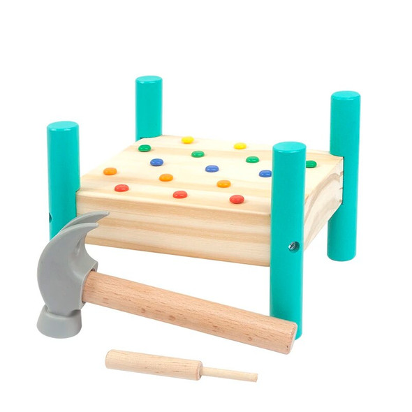 Treeyear Montessori Practical Life Material Hammer and Nails Set Montessori Educational Wooden Toys for Children