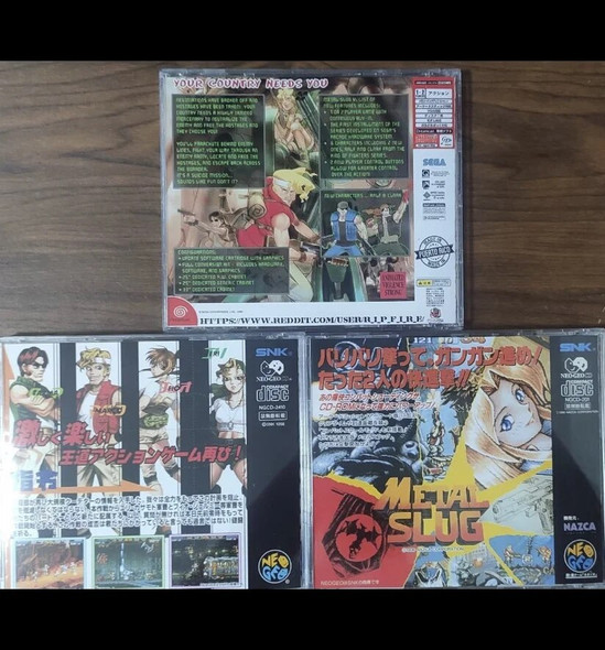 Dreamcast Metal Slug Series Copy Game Disc Replica Unlock DC Game Console Retro Video Game Direct Reading Game