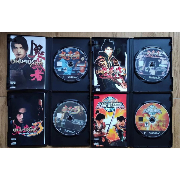 PS2 Onimusha Series With Manual Copy Game Disc Unlock Console Station2 Retro Optical Driver Direct Reading Video Game Parts PS2 Onimusha Series With Manual Copy Game Disc Unlock Console Station2 Retro Optical Driver Direct Reading Video Game Parts
