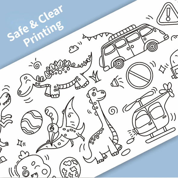 Children's Drawing Roll DIY Coloring Paper Roll Color Filling Paper Graffiti Scroll Paper-cut for Kids Painting Educational Toys Children's Drawing Roll DIY Coloring Paper Roll Color Filling Paper Graffiti Scroll Paper-cut for Kids Painting Educational Toys