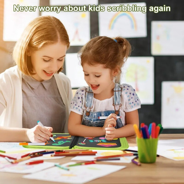 Erasable Doodle Book Reusable Drawing Board With Magic Pens Painting Toys For Kids Montessori Educational Toy DIY Toddlers Gift Erasable Doodle Book Reusable Drawing Board With Magic Pens Painting Toys For Kids Montessori Educational Toy DIY Toddlers Gift