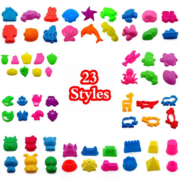 23 Styles Child Kid Model Building Kits Portable Castle Sand Clay Mold Building Pyramid Sandcastle Beach Sand Toy