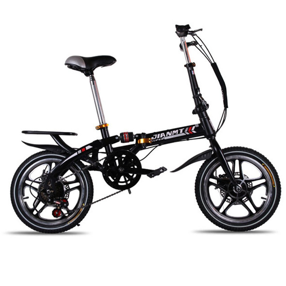 Children Folding Bicycle 16 Inches Variable Speed Bicycle Front And