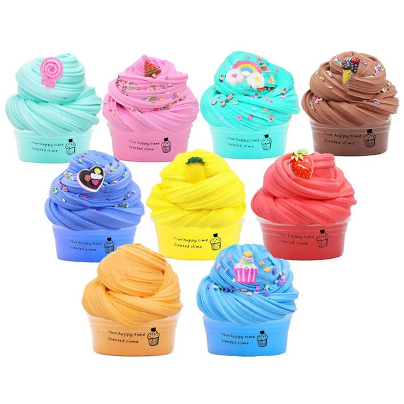 Fruit Butter Slime Fluffy Glue Charms for Slime Additives Clay Supplies Plasticine Slimes Kit Chocolate Modelling Toy For Kids Fruit Butter Slime Fluffy Glue Charms for Slime Additives Clay Supplies Plasticine Slimes Kit Chocolate Modelling Toy For Kids