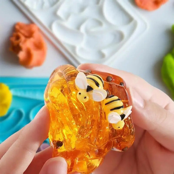 Hot Crystal Slime Toys Clear Honey Slime Bee Polymer Clays Modeling Slime Lizun Glue Mud Slime Putty DIY Toy Antistress Mud