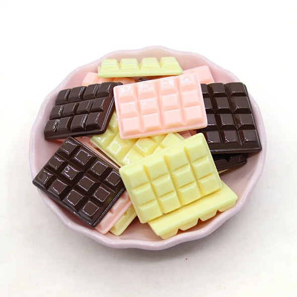100Pcs Chocolate Slime Charms Modeling Clay DIY Kit Accesorios Box Toy For Children Slime Supplies Filler