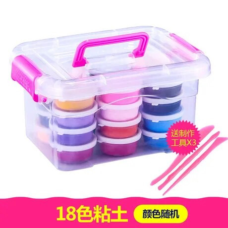 Modeling Clay Learning & Education Toys & Hobbies Plasticine Ultralight clay 24 color set 3C certified crystal color mud