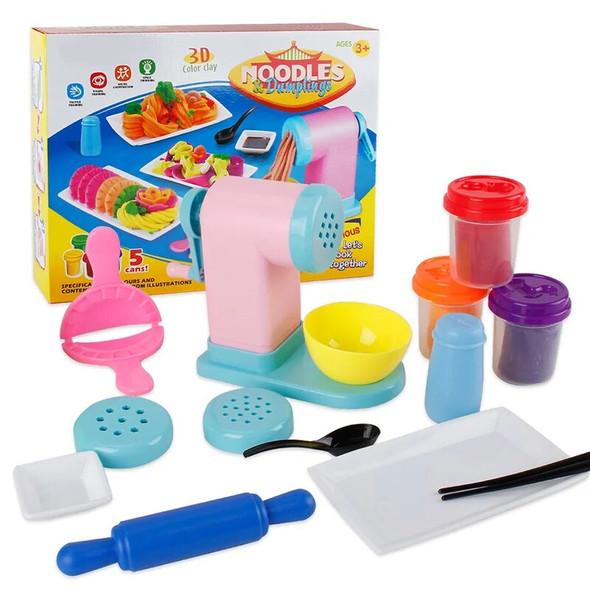 Model Clay Noodles Maker Mud Noodle Machine DIY Clay Professional Slime Playdough Spaghetti Food Color Clay Role Play House Toy