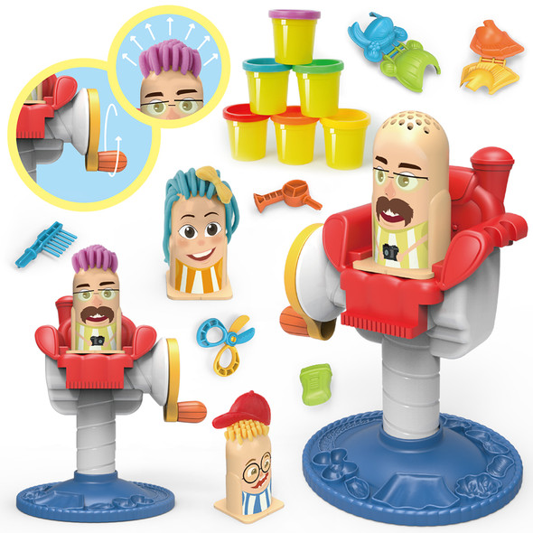 Kids Hairstylist Clay Toys For Children Modeling Clay Color Mud Dough Handmade Baby Pretend Barber Role Play Educational Toys