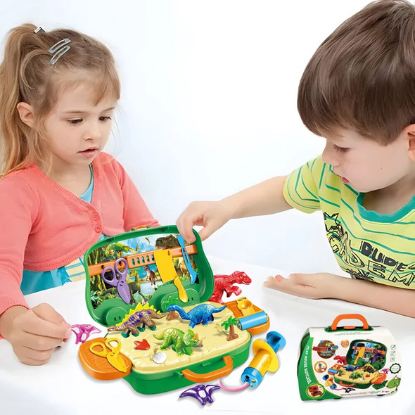 DIY Colorful Plasticine Toy Box Set Plasticine Modeling Clay Kit Best Gift 2024 New Dinosaur-Themed Play Dough Set for 3+ Kids DIY Colorful Plasticine Toy Box Set Plasticine Modeling Clay Kit Best Gift 2024 New Dinosaur-Themed Play Dough Set for 3+ Kids