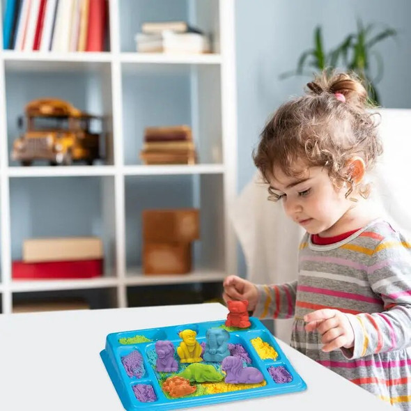 Sand Toys Dinosaur molds parent-child interactive toy Non Sticky Inflatable Sand Tray toys Sand Modeling Clay for toddler Sand Toys Dinosaur molds parent-child interactive toy Non Sticky Inflatable Sand Tray toys Sand Modeling Clay for toddler