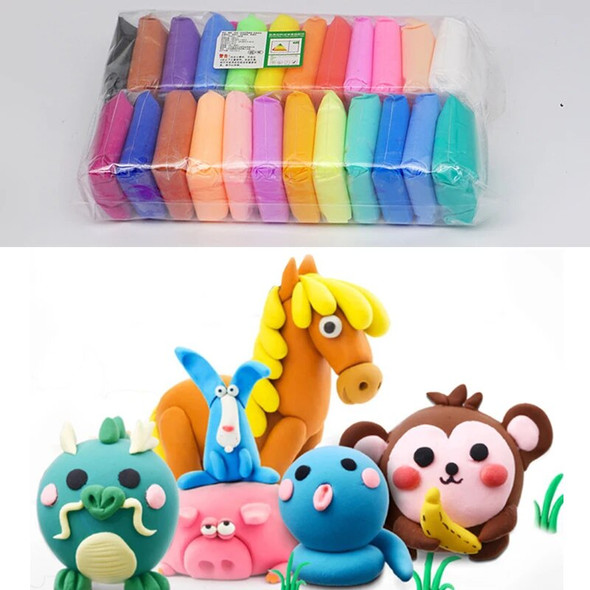 12 24 36 Color Modelling Clay Colorful Plasticine Super Light Clay Air Dry Polymer Educational Toy Kid Girl Birthday Gift