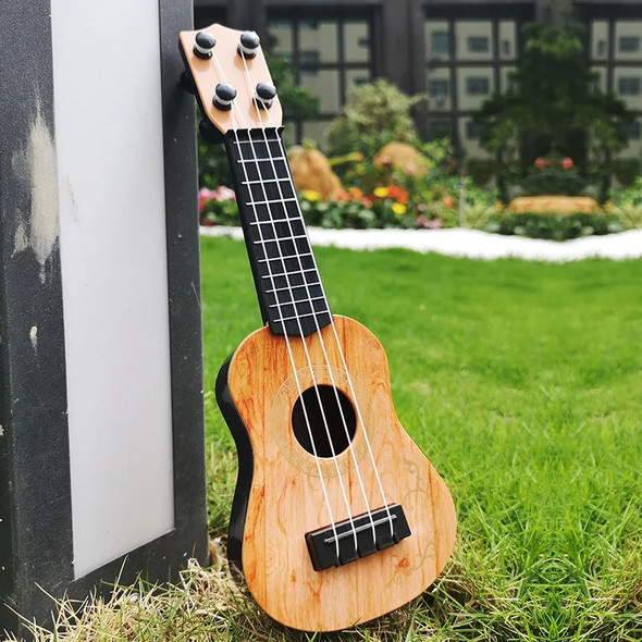 4 Strings Classical Ukulele Guitar Toy Musical Instruments for Kids Mini Guitar Early Education Small Guitar Toys for Kids