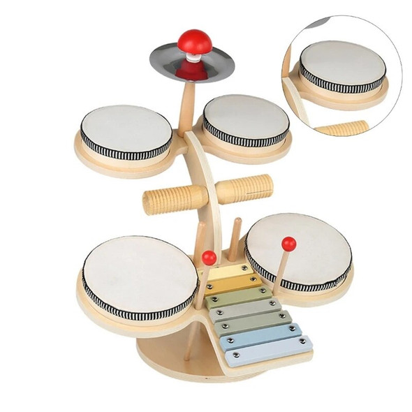 YYDS 5-in-1 Drum Set Baby Multiple Music Instrument Percussion Playset Sensory Toy