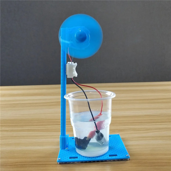 Physics STEM Technology Gadget Kids Science Toys 2In1 Brine Power Electric Fan Educational Toys for Children DIY Craft Toy