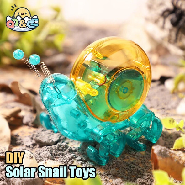 Science Experiment Solar Robot Toy Snail DIY Building Powered Learning Tool Education Technological Gadgets Kit Toy for Kid Gift
