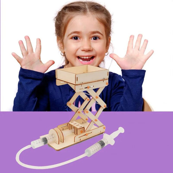 DIY Wooden Hydraulic Lifting Platform Model Toy Kids Science Technology Physics Bricks Kit Learning Science Educational Toys DIY Wooden Hydraulic Lifting Platform Model Toy Kids Science Technology Physics Bricks Kit Learning Science Educational Toys