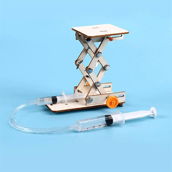 Children's DIY Technology Educational Toy Hydraulic Lift Table Model Physical Science Experiment Manual Assembly STEM Project
