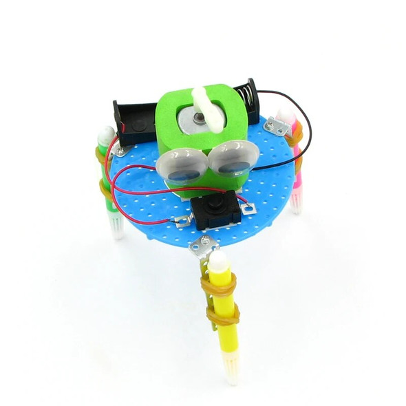 DIY science experiment technology small production and invention of educational toys creative manual assembly graffiti robot