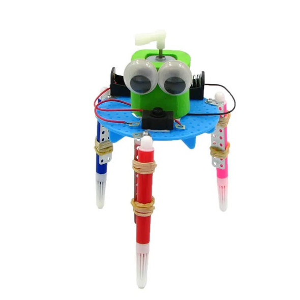 DIY graffiti robot science small production parent child interactive science technology education educational toys for children