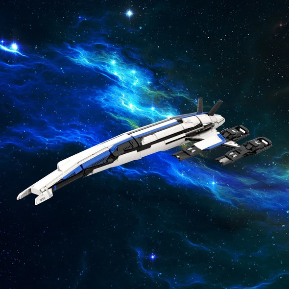 Gobricks MOC Normandy SR-2 Spaceships Building Blocks Game Mass Effect DIY Model Sets Bricks Warship Toys for Kid Birthday Gift Gobricks MOC Normandy SR-2 Spaceships Building Blocks Game Mass Effect DIY Model Sets Bricks Warship Toys for Kid Birthday Gift