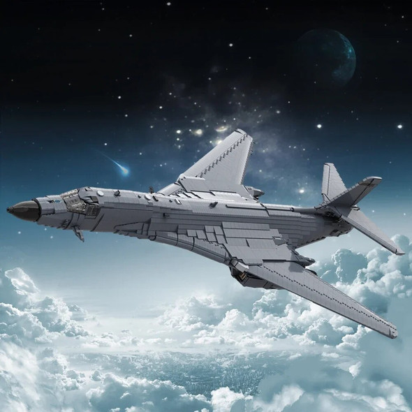 MOC Spaceplane Rockwell B-1 Lancer Building Block Set Long Ranges Strategic Bombers Model Bricks Watchman Toys For Children Gift MOC Spaceplane Rockwell B-1 Lancer Building Block Set Long Ranges Strategic Bombers Model Bricks Watchman Toys For Children Gift